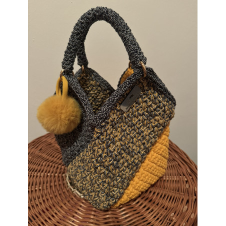 NapSzürke – kézzel horgolt butykos táska